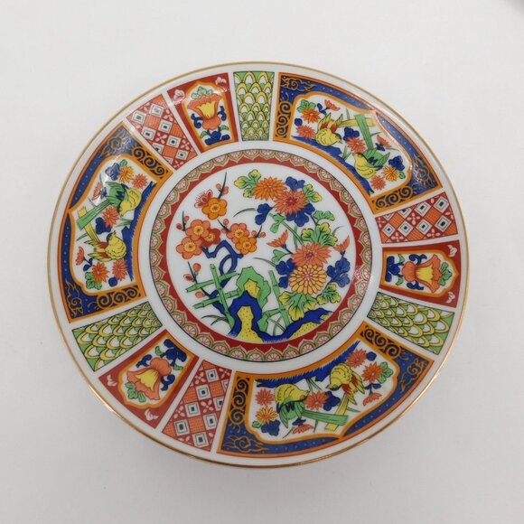 Set of 4 Imari Style Porcelain Wall Plaques Display Plates Made in Japan Vintage - Picture 4 of 10